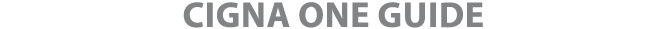 cigna one guide